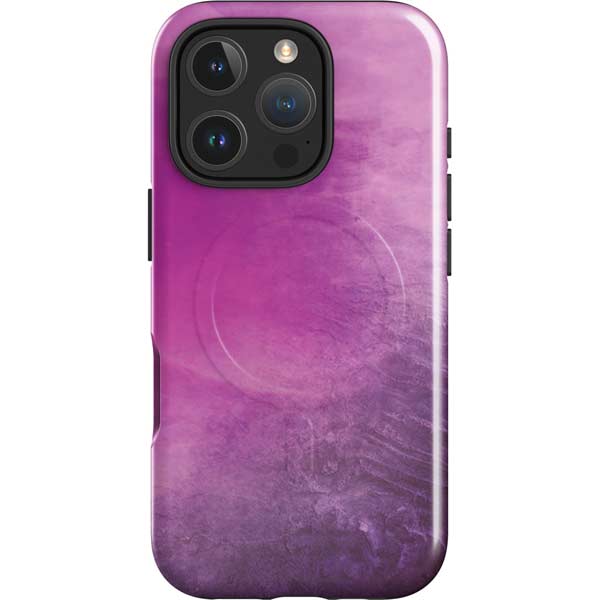 Purple Space Marble iPhone 16 Pro Magsafe Impact Case