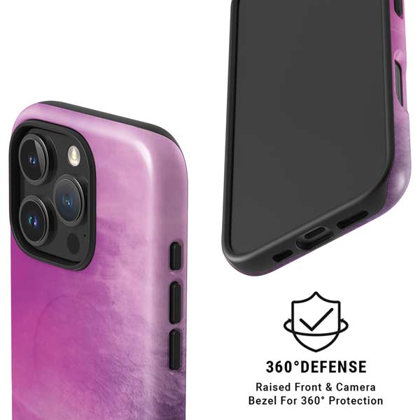 Purple Space Marble iPhone 16 Pro Magsafe Impact Case