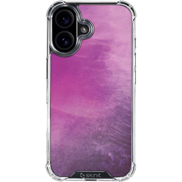 Purple Space Marble iPhone 17 Clear Case