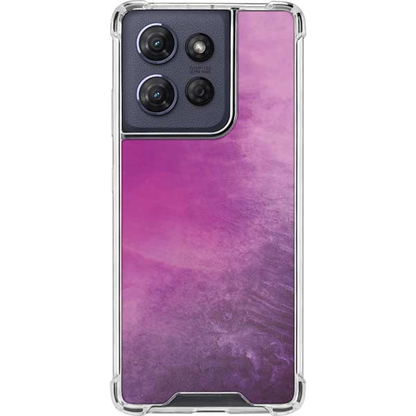 Purple Space Marble Moto G Play 5G (2025) Clear Case