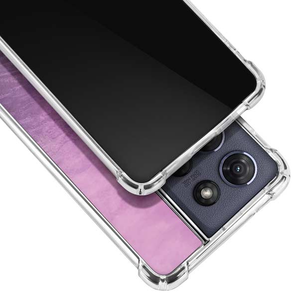 Purple Space Marble Moto G Play 5G (2025) Clear Case