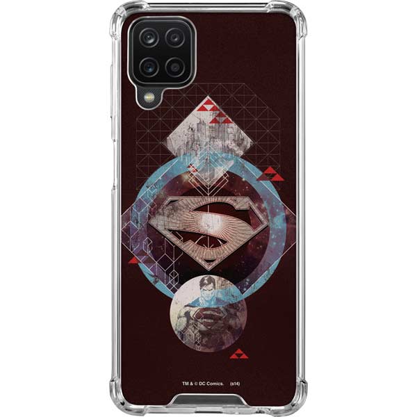 DC Comics Superman Purple Abstract Collage Galaxy Cases