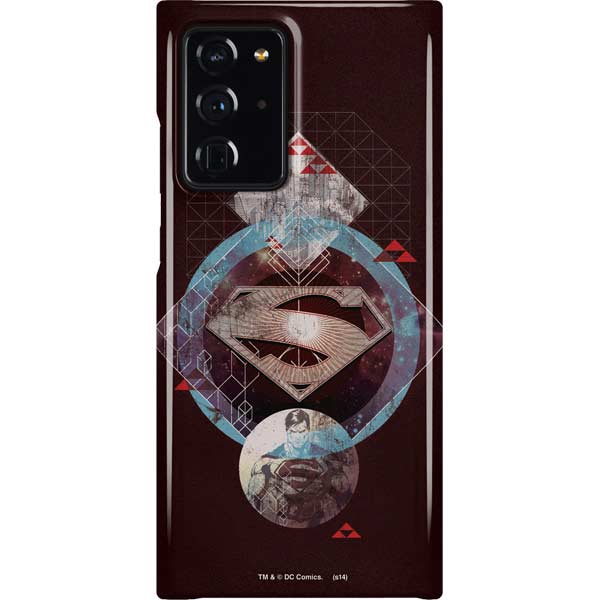 DC Comics Superman Purple Abstract Collage Galaxy Cases