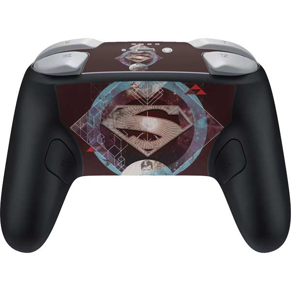 DC Comics Superman Purple Abstract Collage Nintendo Switch 2 (2025) Pro Controller Skin