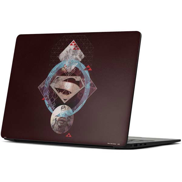 DC Comics Superman Purple Abstract Collage Surface Laptop 7 13.8in Skin