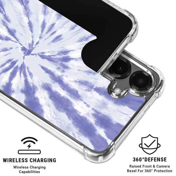 Purple Tie Dye Galaxy S26 Clear Case