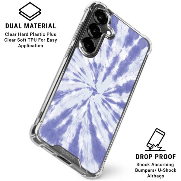 Purple Tie Dye Galaxy S26 Clear Case