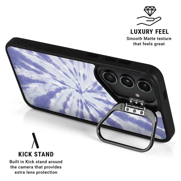 Purple Tie Dye Galaxy S26 Plus Kickstand Case