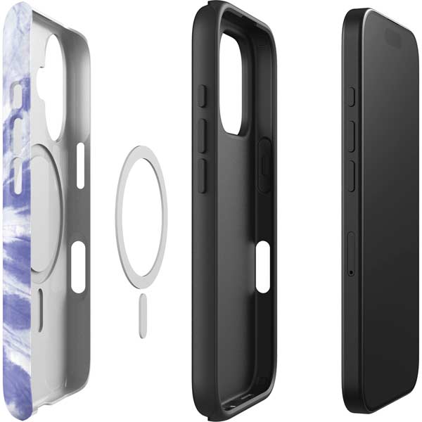 Purple Tie Dye iPhone 16 Plus Magsafe Impact Case
