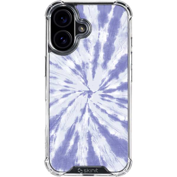 Purple Tie Dye iPhone 17 Clear Case