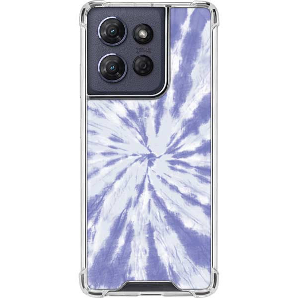 Purple Tie Dye Moto G 5G (2025) Clear Case