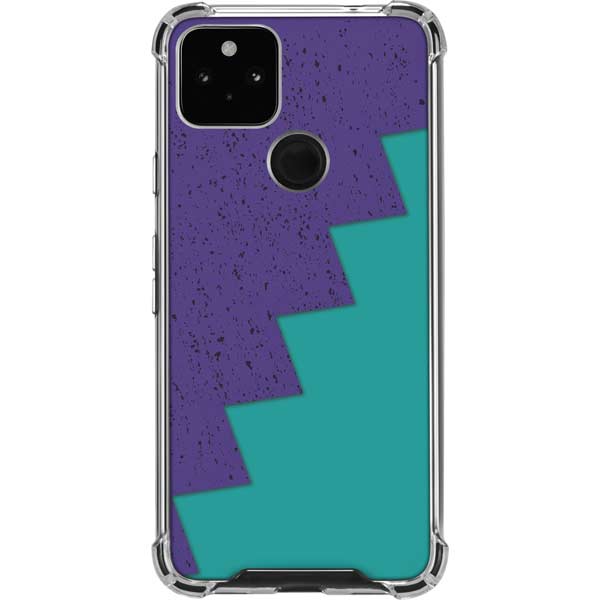 Purple Turquoise Zig Zag Pixel Cases