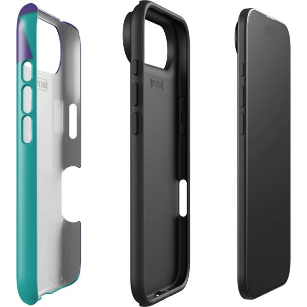 Purple Turquoise Zig Zag iPhone 17 Air Impact Case
