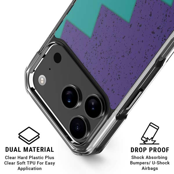 Purple Turquoise Zig Zag iPhone 17 Pro Max MagSafe Case