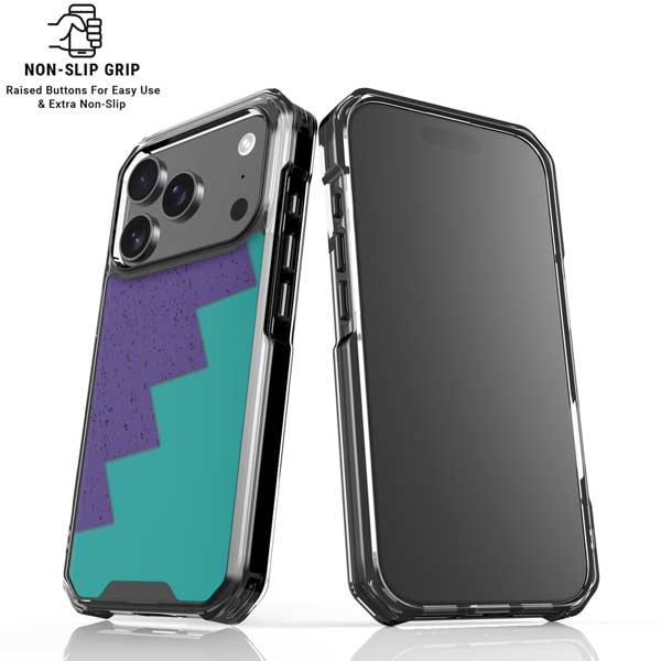 Purple Turquoise Zig Zag iPhone 17 Pro Max MagSafe Case
