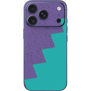Purple Turquoise Zig Zag iPhone 17 Pro Skin
