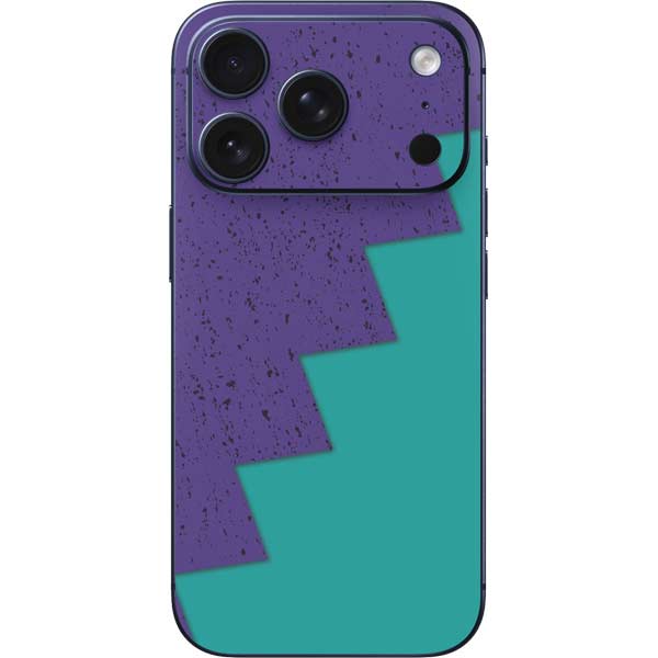 Purple Turquoise Zig Zag iPhone 17 Pro Skin