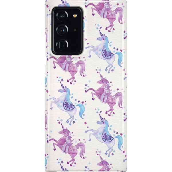 Purple Unicorns by Cat Coq Galaxy Cases