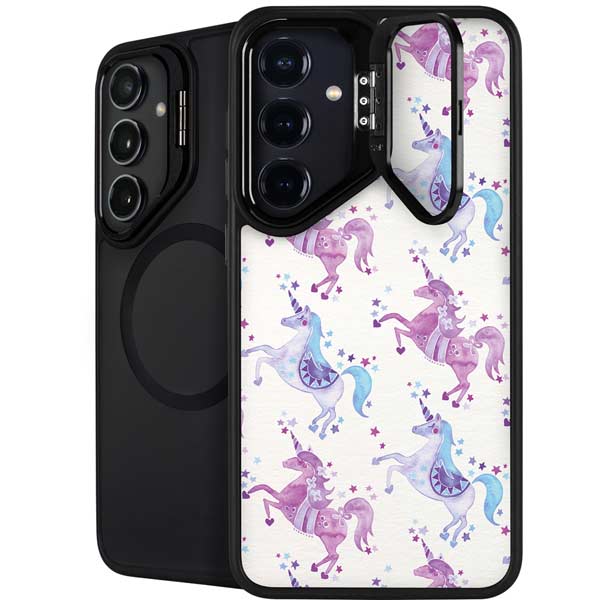 Purple Unicorns by Cat Coq Galaxy S26 Kickstand Case
