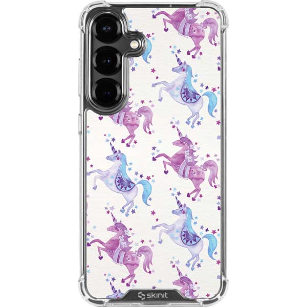 Purple Unicorns by Cat Coq Galaxy S26 Plus Clear Case