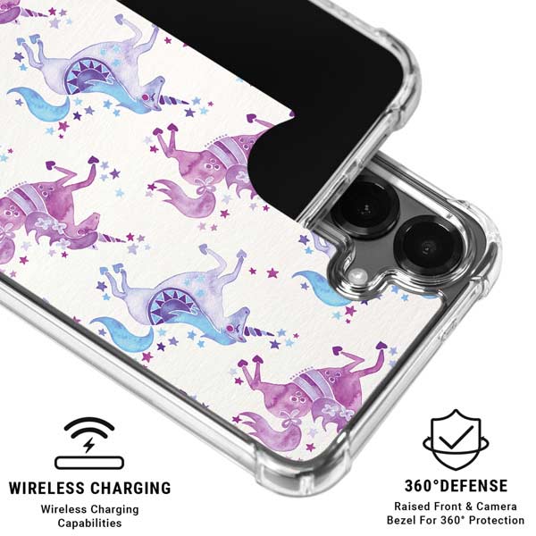 Purple Unicorns by Cat Coq Galaxy S26 Plus Clear Case