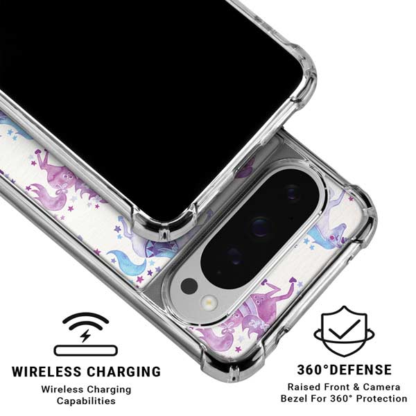 Purple Unicorns by Cat Coq Google Pixel 10 Pro Clear Case