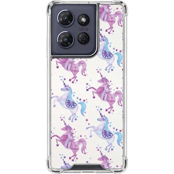 Purple Unicorns by Cat Coq Moto G Play 5G (2025) Clear Case