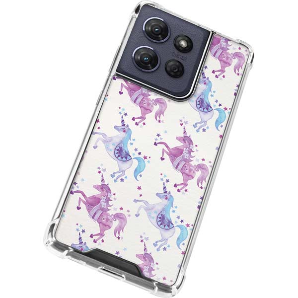 Purple Unicorns by Cat Coq Moto G Play 5G (2025) Clear Case