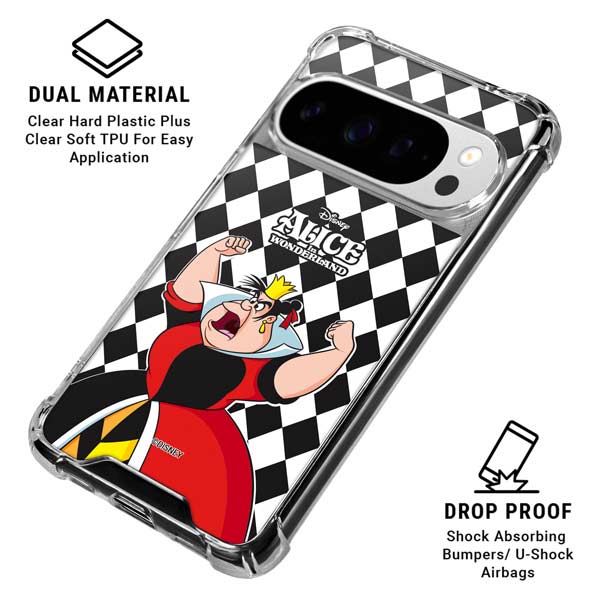 Disney Alice in Wonderland Queen of Hearts Off with their Head! Google Pixel 10 Pro XL Clear Case