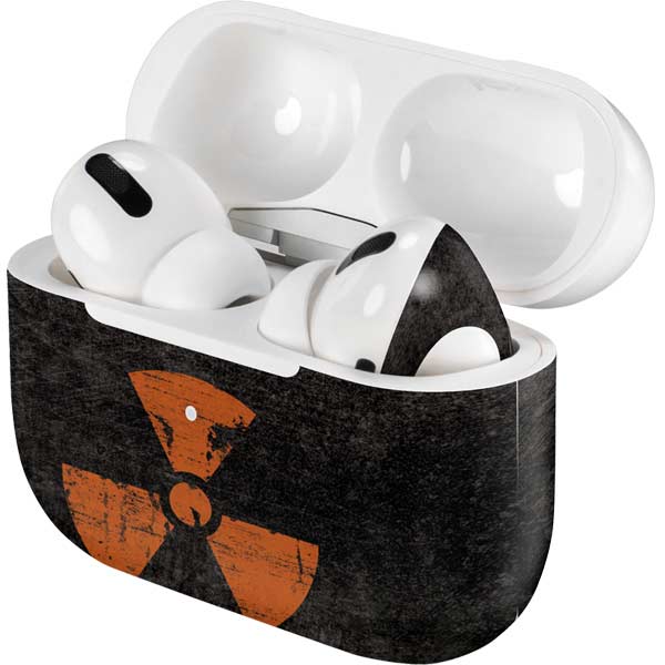 Radioactivity Black AirPods Skins