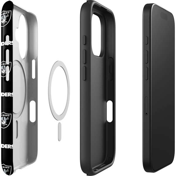 NFL Raiders Blitz Series iPhone 16 Magsafe Impact Case