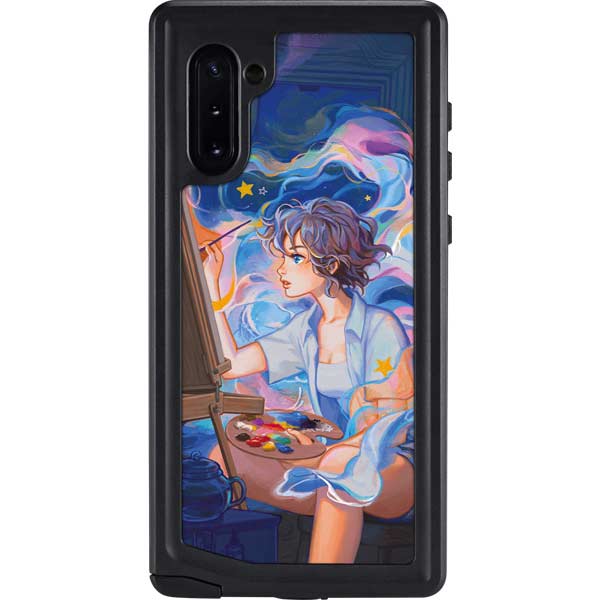 Rainbow Anime Artist Painter by Ivy Dolamore Galaxy Cases