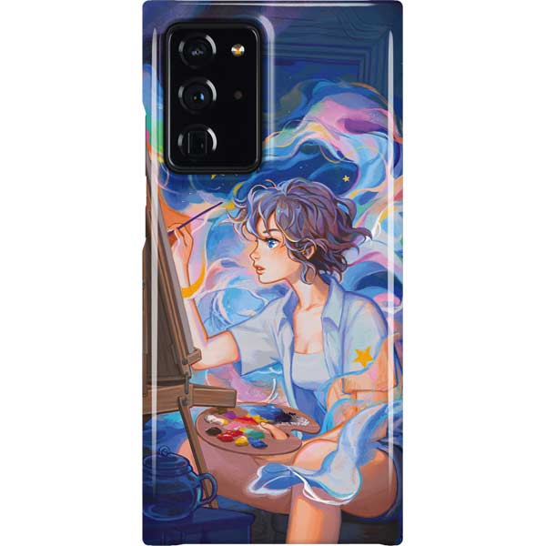 Rainbow Anime Artist Painter by Ivy Dolamore Galaxy Cases