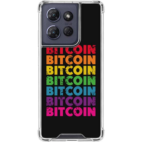Rainbow Bitcoin Moto G Power 5G (2025) Clear Case