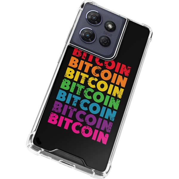 Rainbow Bitcoin Moto G Power 5G (2025) Clear Case