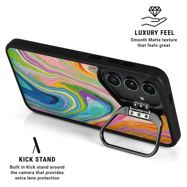 Rainbow Marble by Etta Vee Galaxy S26 Ultra Kickstand Case