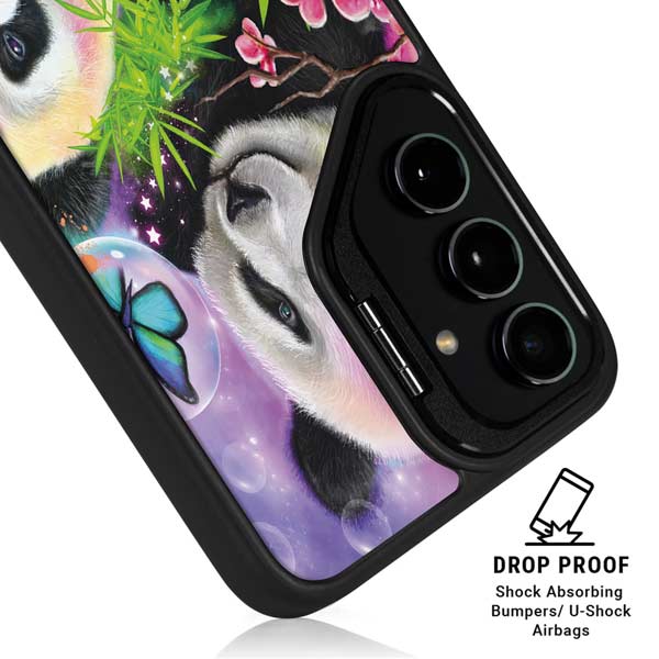 Rainbow Pandas with Butterflies by Sheena Pike Galaxy S26 Ultra Kickstand Case
