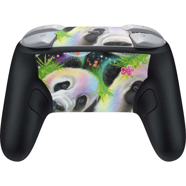 Rainbow Pandas with Butterflies by Sheena Pike Nintendo Switch 2 (2025) Pro Controller Skin