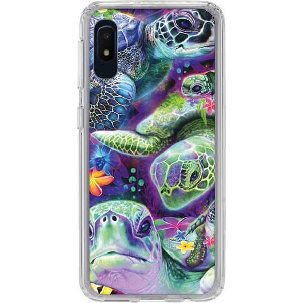 Rainbow Sea Turtles by Sheena Pike Galaxy Cases