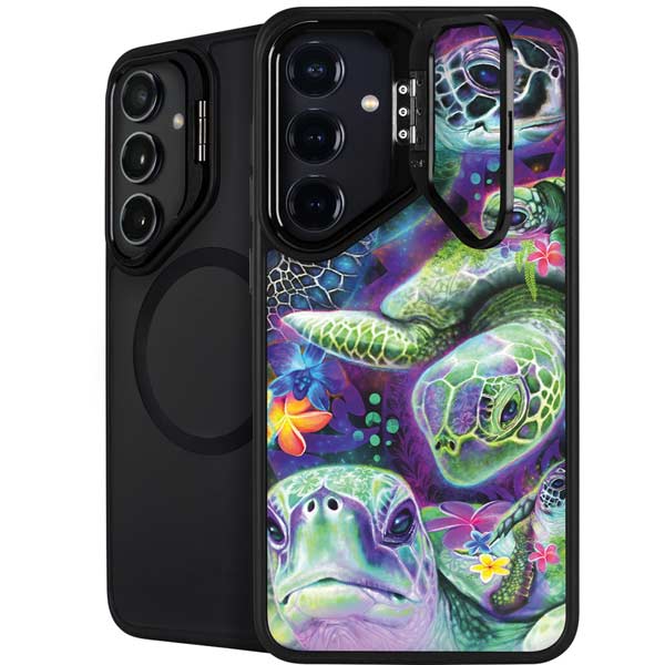 Rainbow Sea Turtles by Sheena Pike Galaxy S26 Plus Kickstand Case