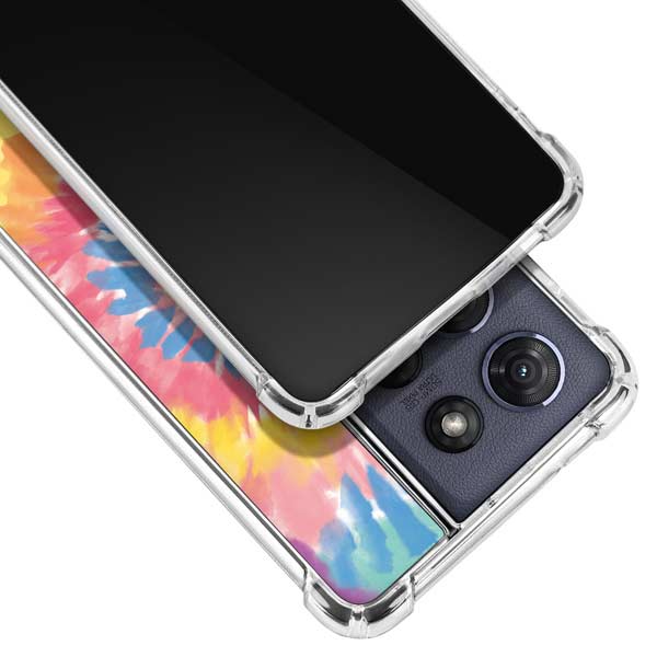 Rainbow Tie Dye Moto G Play 5G (2025) Clear Case