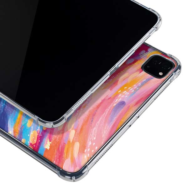 Rainbow Wave Brush Stroke by Etta Vee iPad Pro 11in (2024) Clear Case