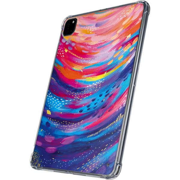 Rainbow Wave Brush Stroke by Etta Vee iPad Pro 11in (2024) Clear Case