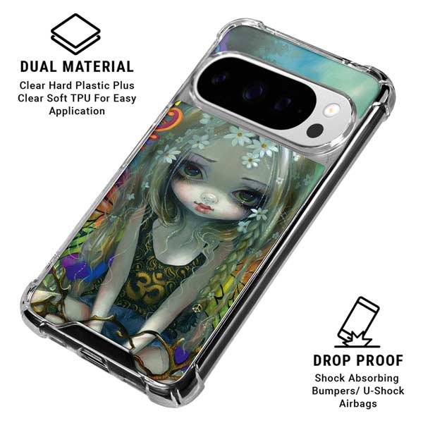 Rainbow Winged Yoga Fairy by Jasmine Becket-Griffith Google Pixel 10 Pro XL Clear Case