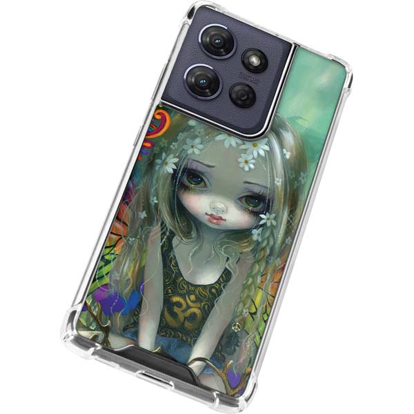Rainbow Winged Yoga Fairy by Jasmine Becket-Griffith Moto G 5G (2025) Clear Case