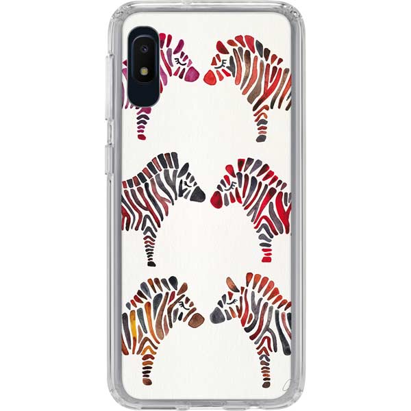 Rainbow Zebras by Cat Coq Galaxy Cases