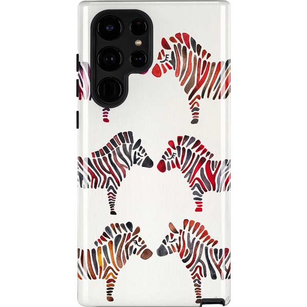 Rainbow Zebras by Cat Coq Galaxy Cases