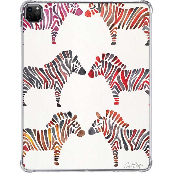 Rainbow Zebras by Cat Coq iPad Pro 11in (2024) Clear Case
