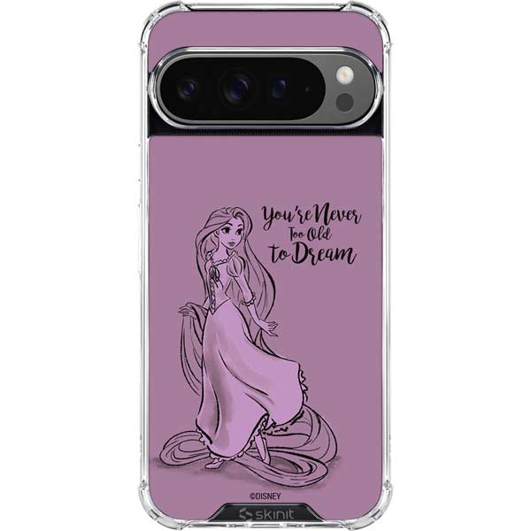 Disney Princess Rapunzel Never Too Old To Dream Art Google Pixel 10 Pro XL Clear Case