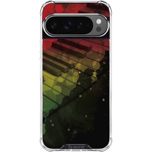 Rasta Color Keys Google Pixel 10 Pro Clear Case
